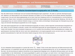 Webseite: Konstantspannungsquelle ohne Regelverstärker