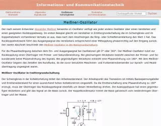 Webseite: Meißner-Oszillator