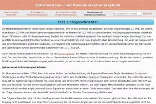 Webseite: Präzisionsgleichrichter