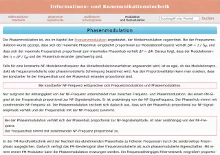 Webseite: Phasenmodulation