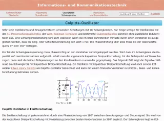 Webseite: Colpitts-Oszillator