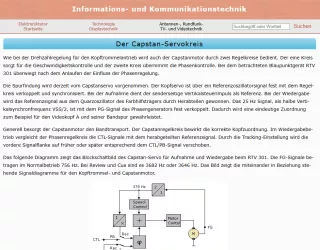 Webseite: Der Capstan-Servokreis