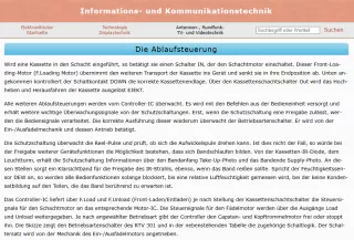 Webseite: Ablaufsteuerung eines Videogeräts