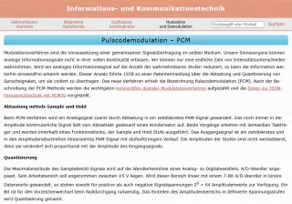 Webseite: Pulcodemodulation - PCM