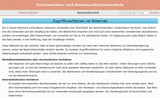 Webseite: Zugriffsverfahren im Ethernet