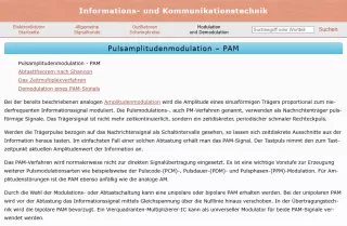 Webseite: Pulsamplitudenmodulation - PAM