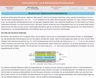 Webseite: Aluminium-Elektrolytkondensatoren