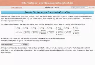 Webseite: Termin für das erste Freundschaftstreffen