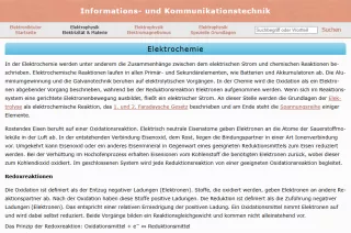 Webseite: Elektrochemie