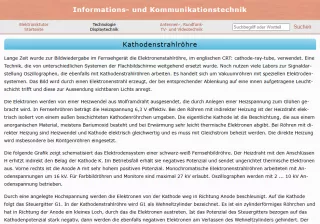 Webseite: Kathodenstrahlröhre