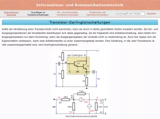 Webseite: Transistor-Darlingtonschaltungen