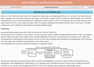 Webseite: Steuerung und Regelung