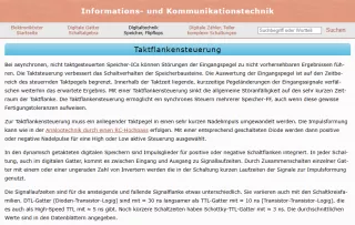 Webseite: Taktflankensteuerung