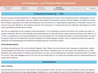 Webseite: Frequenzumtastung - FSK