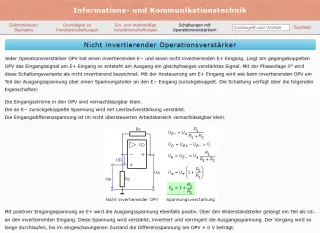 Webseite: Nicht-invertierender Operationsverstärker