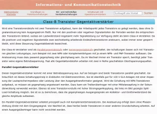 Webseite: Class-B-Transistor-Gegentaktverstärker