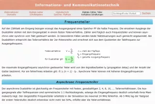 Webseite: Digitale Frequenzteiler
