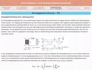 Webseite: Einweggleichrichtung - M1