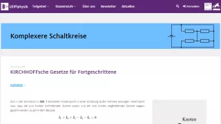 Unterrichtsbaustein: KIRCHHOFFsche Gesetze für Fortgeschrittene