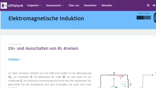 Unterrichtsbaustein: Ein- und Ausschalten von RL-Kreisen