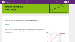 Unterrichtsbaustein: Durchschnitts- und Momentangeschwindigkeit