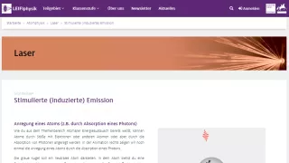 Unterrichtsbaustein: Stimulierte (induzierte) Emission