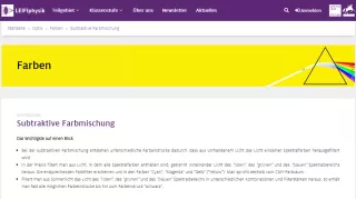 Unterrichtsbaustein: Subtraktive Farbmischung