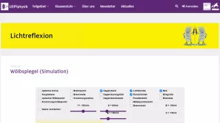 Simulation: Wölbspiegel (Simulation)