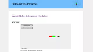 Simulation: Magnetfeld eines Stabmagneten (Simulation)