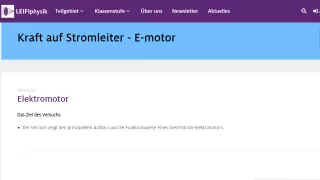 Unterrichtsbaustein: Elektromotor