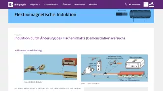 Unterrichtsbaustein: Induktion durch Änderung des Flächeninhalts Demonstrationsversuch