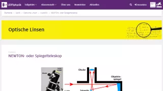 Unterrichtsbaustein: NEWTON- oder Spiegelteleskop