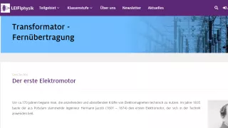 Unterrichtsbaustein: Der erste Elektromotor