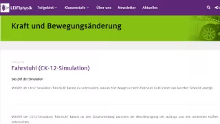 Simulation: Fahrstuhl (CK-12-Simulation)