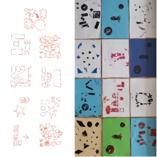 Lernkontrolle: Drucken mit Lasercutterformen - Ein Unterrichtsvorhaben für das Fach Kunst