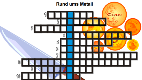 Kreuzwortrtsel "Rund ums Metall" - MUNDO