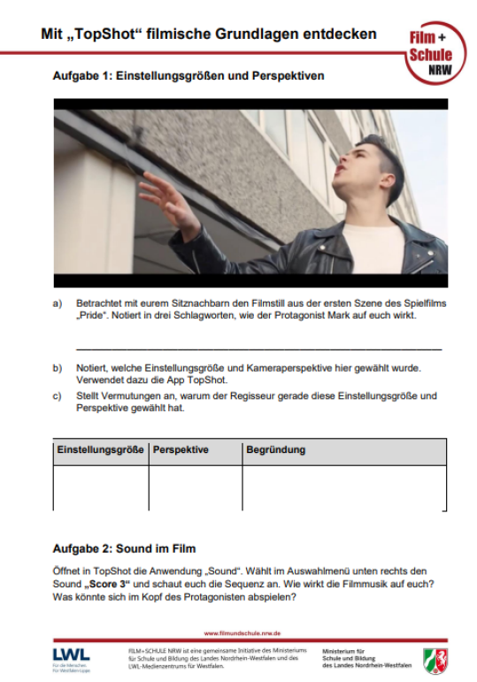 TopShot | Arbeitsblätter