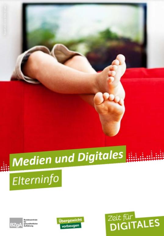 Broschüre Zeit für Digitales "Medien und Digitales - Elterninfo"