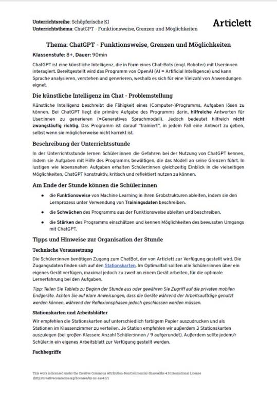 Überblick &amp; Hinweise