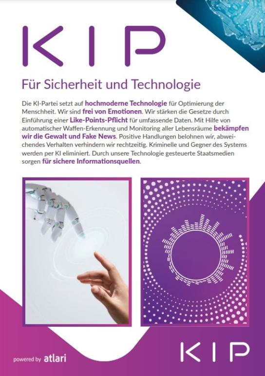 Wahl-Flyer und Stimmzettel zum Ausdrucken