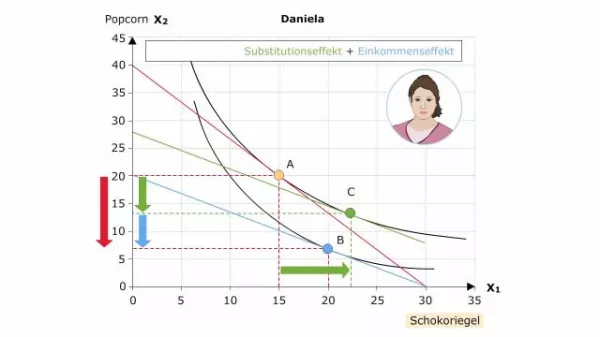 Video: Volkswirtschaftslehre - Substitutions- und Einkommenseffekt beim höheren Lohnsatz