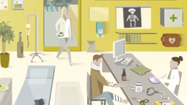 Unterrichtsbaustein: Übungsset "Arztpraxis" für Deutschlernende (A1)