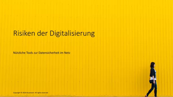 Unterrichtsbaustein: Risiken der Digitalisierung - Datensicherheit im Netz