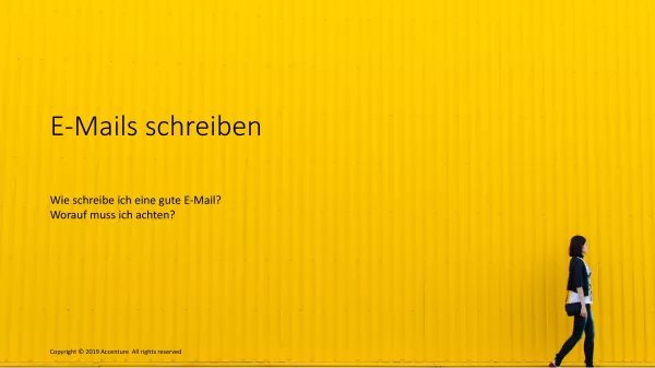 Unterrichtsbaustein: Wie schreibe ich eine E-Mail richtig?