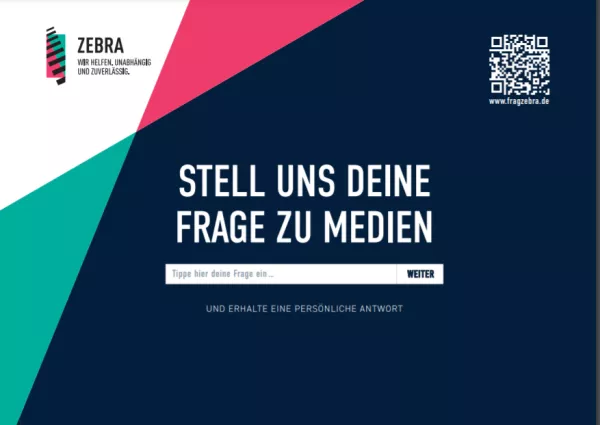 Veranschaulichung: Zebra Infokarte
