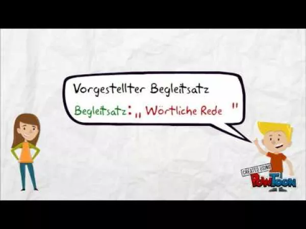 Video: Zeichensetzung der wörtlichen Rede