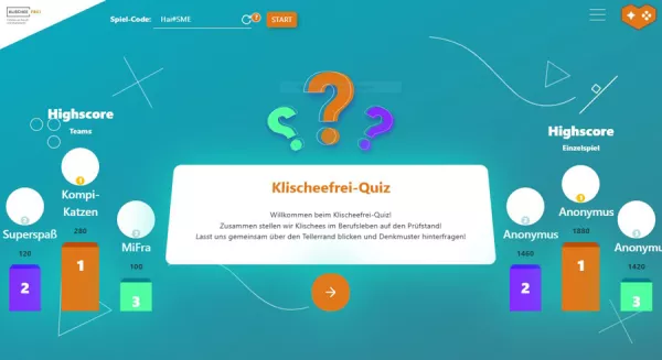 App: Klischeefrei Quiz-App - Spielerisch klischeefrei werden