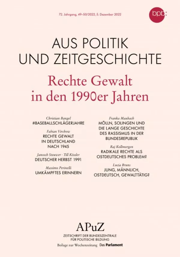 Text: Rechte Gewalt in den 1990er Jahren