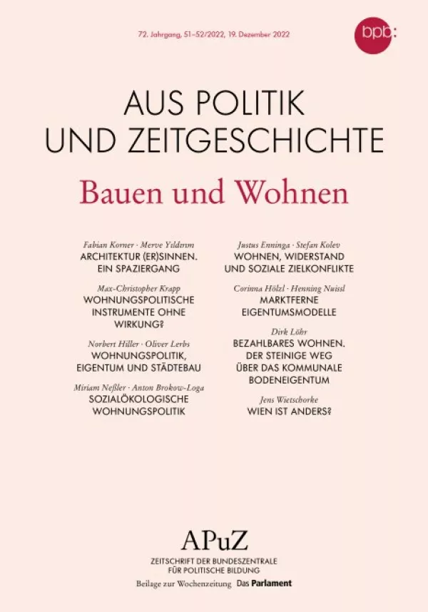 Text: Bauen und Wohnen