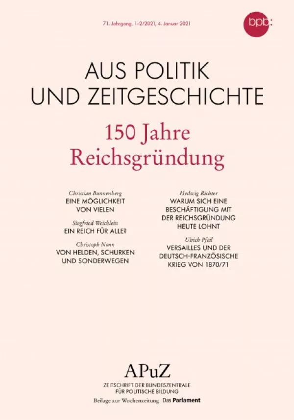 Text: 150 Jahre Reichsgründung